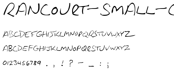 Rancourt Small Caps font