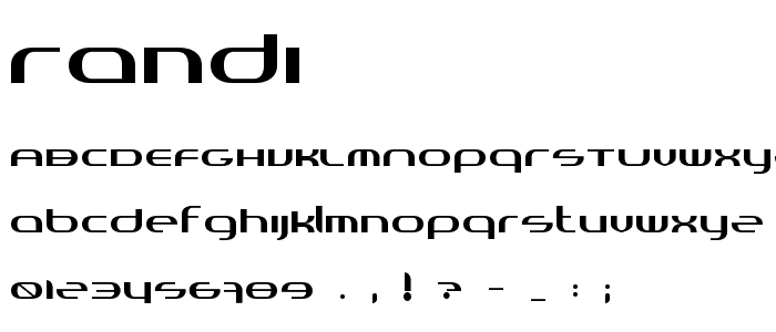 Randi font