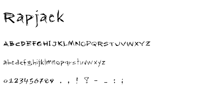 RapJack font