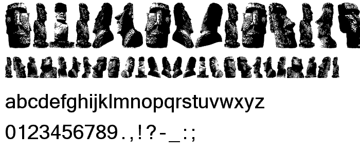 RapaNuiMoaiBats font