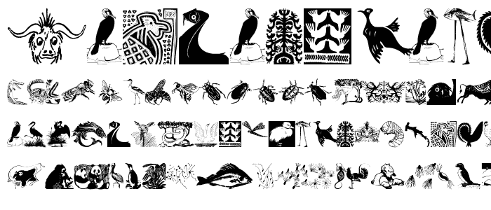 RareAnimals font