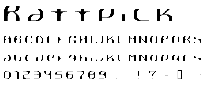 Råttpick font