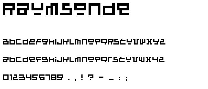 Raumsonde font