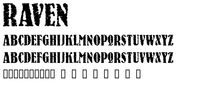 Raven font