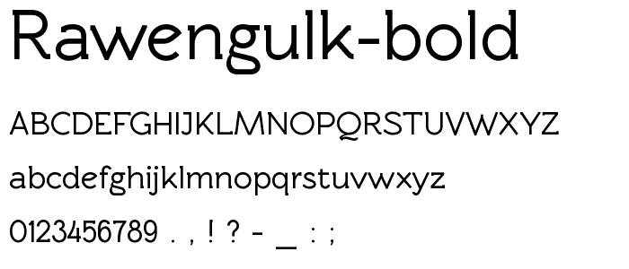Rawengulk Bold font