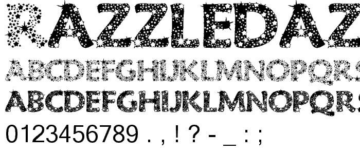 RazzleDazzle font