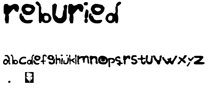 Re-buried font