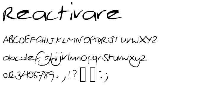 Reactivare font