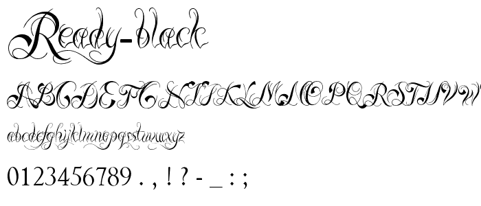 Ready Black font