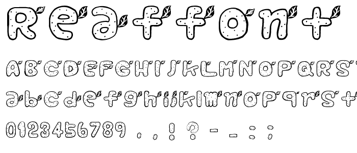 ReafFont font