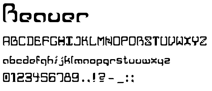 Reaver font