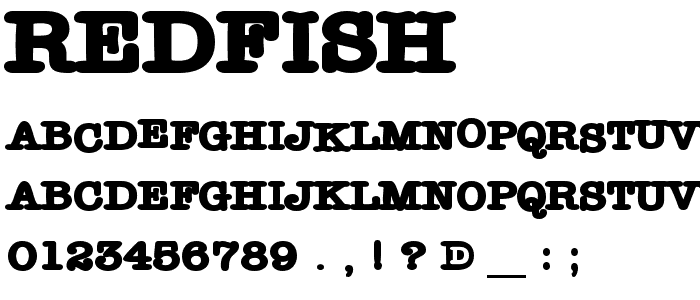 RedFish font