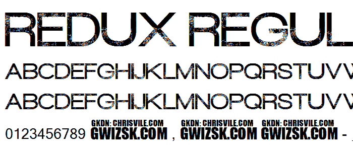 Redux Regular font