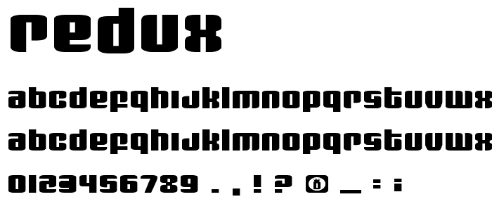 Redux font