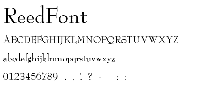 ReedFont font