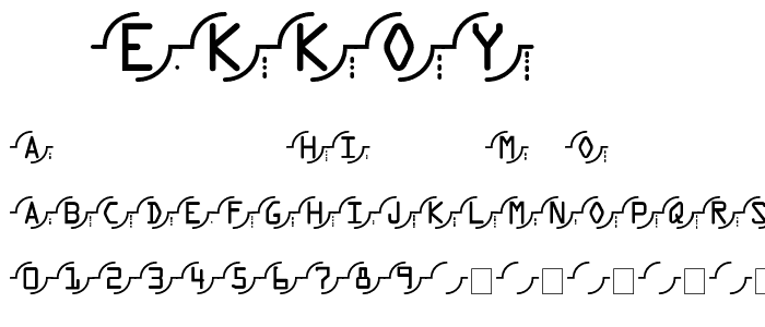 Rekkoy font