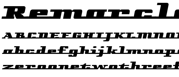 Remarcle font