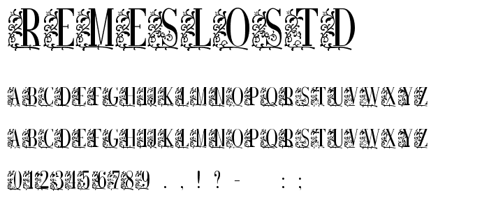 RemesloSTD font