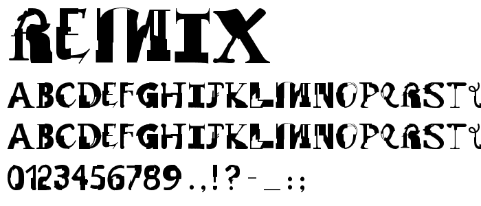 Remix font