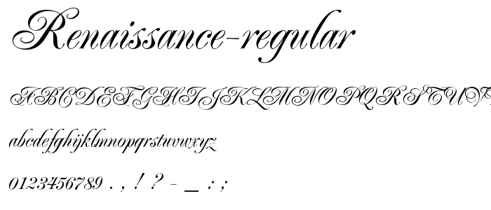 Renaissance Regular font