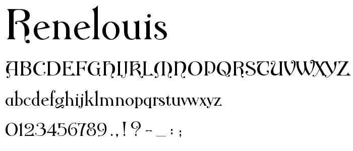 ReneLouis font