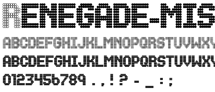 Renegade Mistress font