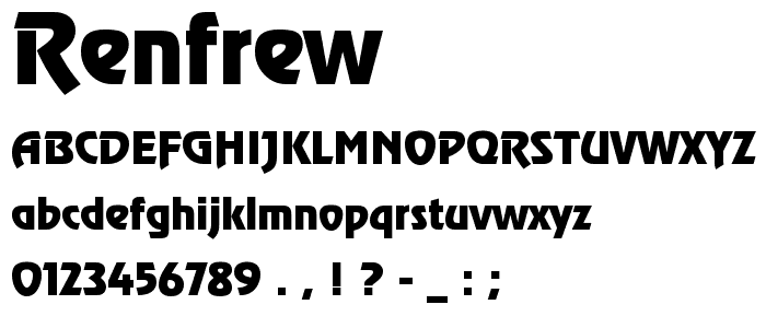 Renfrew font