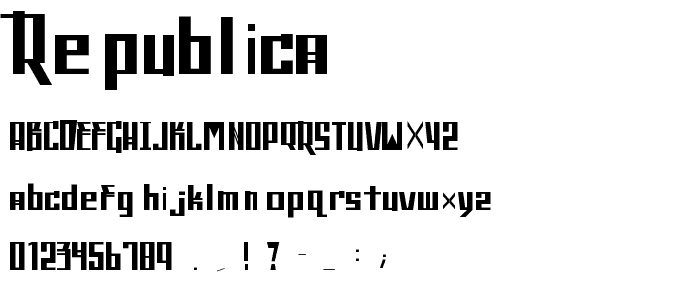 Republica font