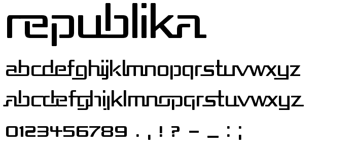 Republika font