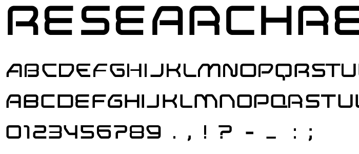 ResearchRemix font