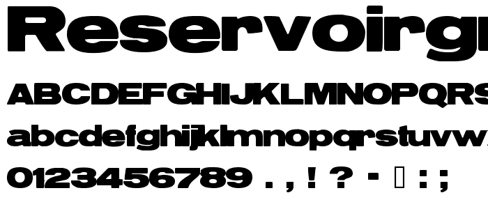 ReservoirGrunge font
