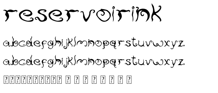 ReservoirInk font