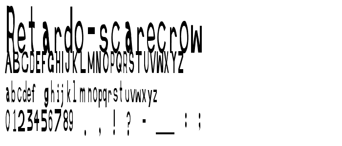 Retardo Scarecrow font