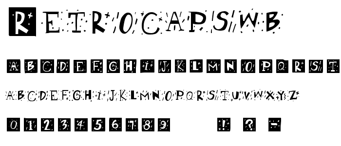 RetroCapsWB font