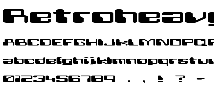 Retroheavyfuture font