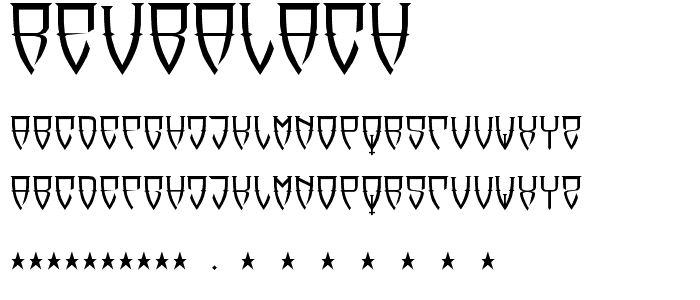 Reubalach font