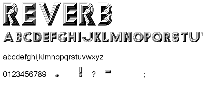 Reverb font