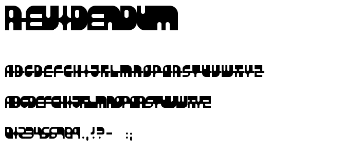 Revidendum font