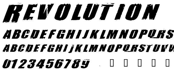 Revolution font