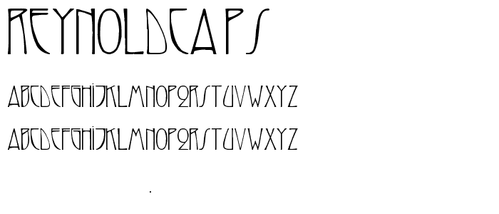 ReynoldCaps font