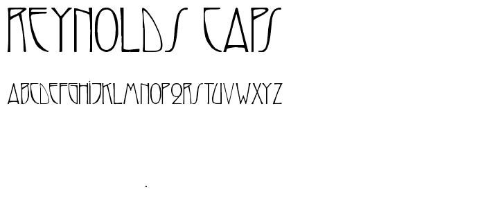 ReynoldsCaps font