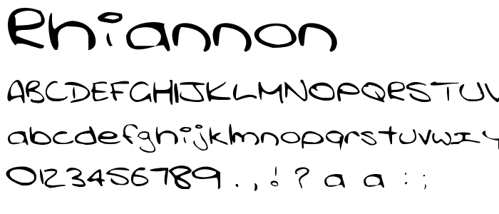 Rhiannon font
