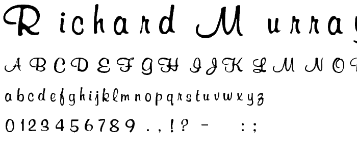 Richard Murray font