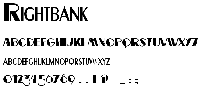 RightBank font