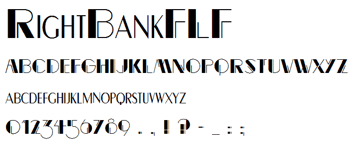 RightBankFLF font