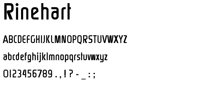 Rinehart font