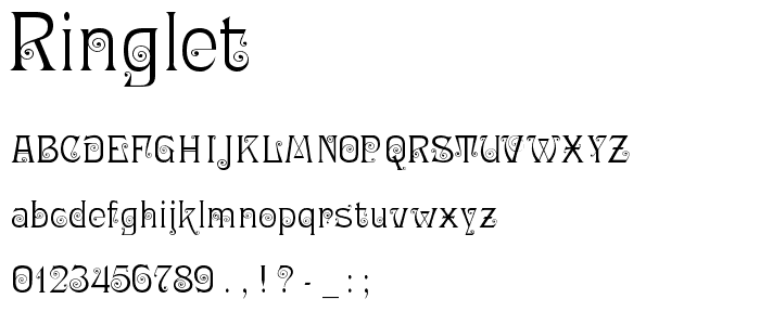 Ringlet font