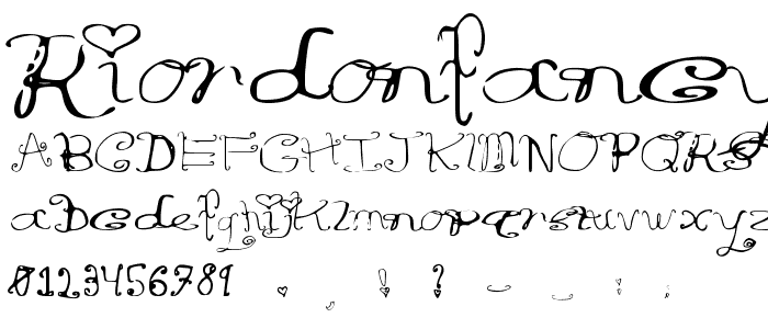 RiordonFancy font