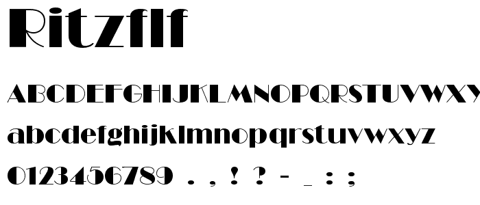 RitzFLF font
