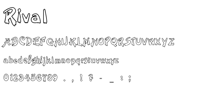 Rival font